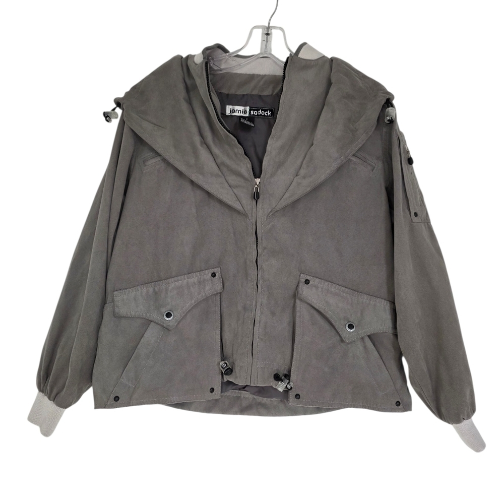 Jamie Sadock Gray Faux Suede Jacket Size Small